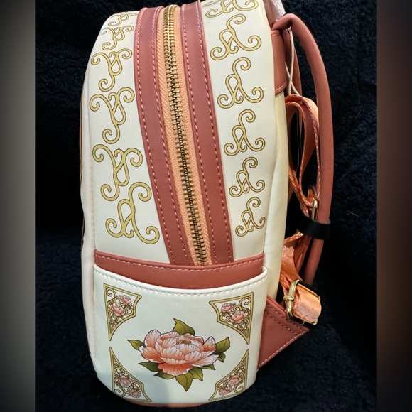 NWT Loungefly Disney Princess ornate floral mini backpack w/ matching wallet - Picture 12 of 14